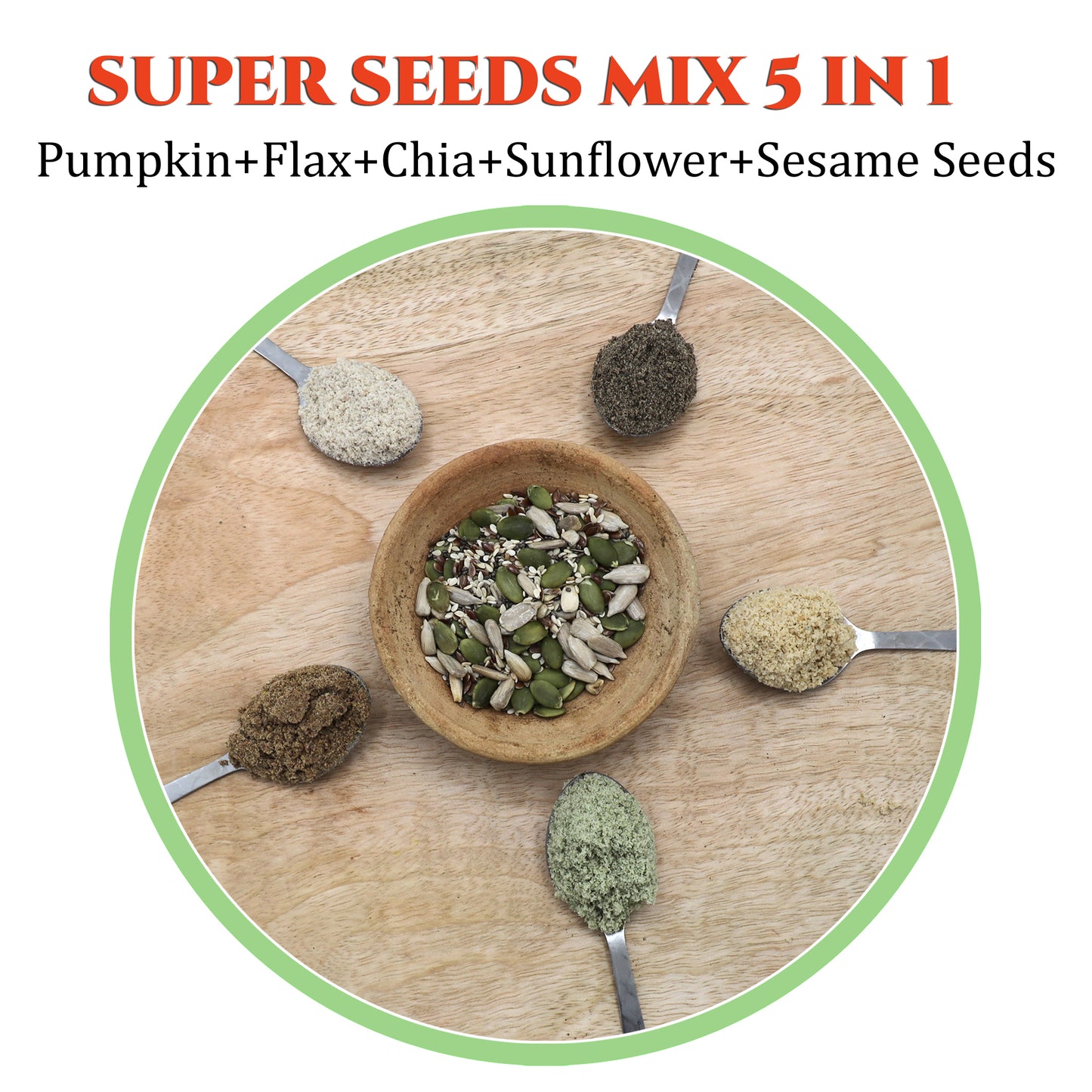 Pine Super Seeds Mix | 5 in 1| Daily Nutrition for Energy, Weight & Skin