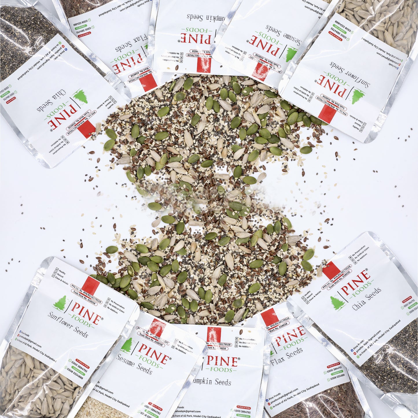 Pine Super Seeds Mix | 5 in 1| Daily Nutrition for Energy, Weight & Skin