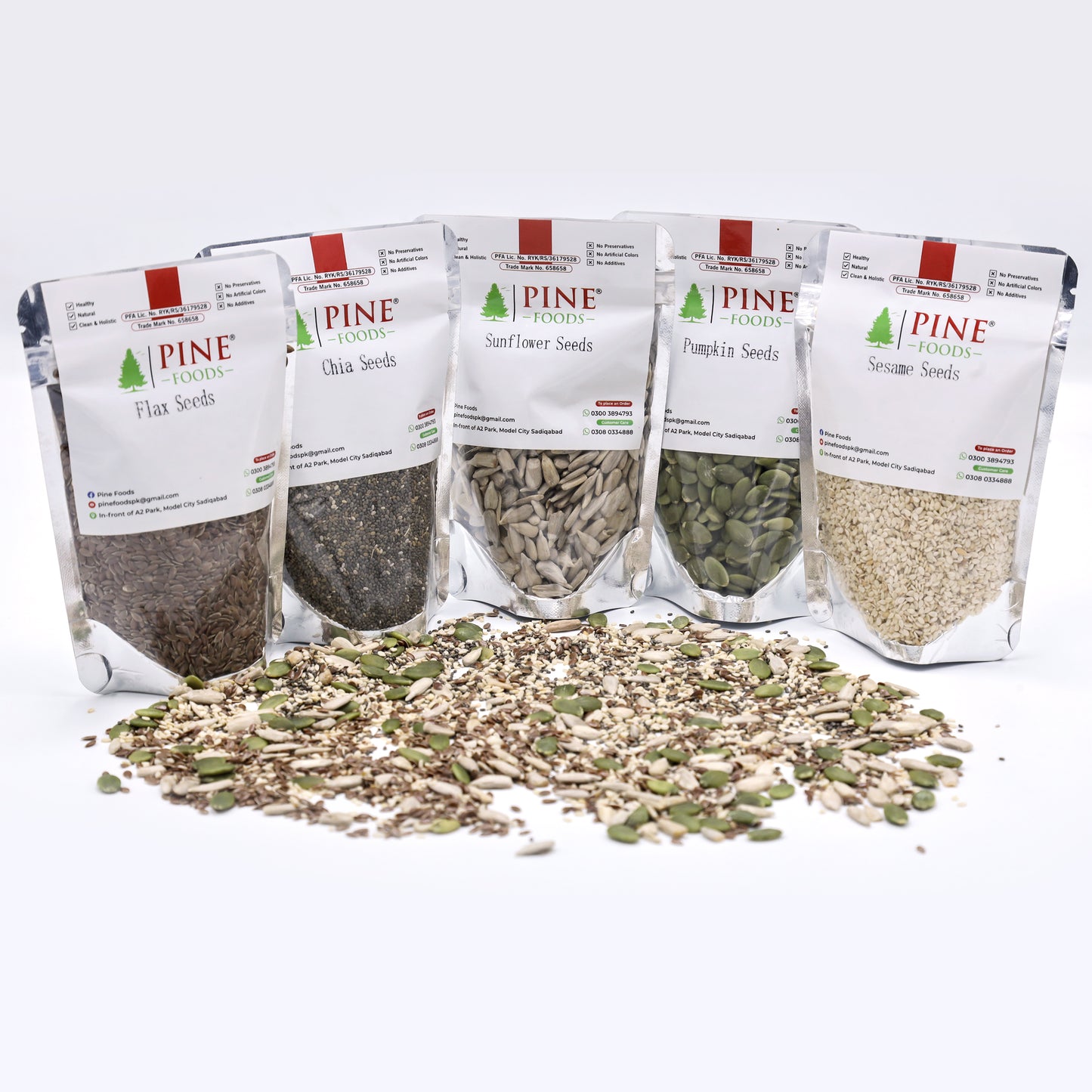 Pine Super Seeds Mix | 5 in 1| Daily Nutrition for Energy, Weight & Skin