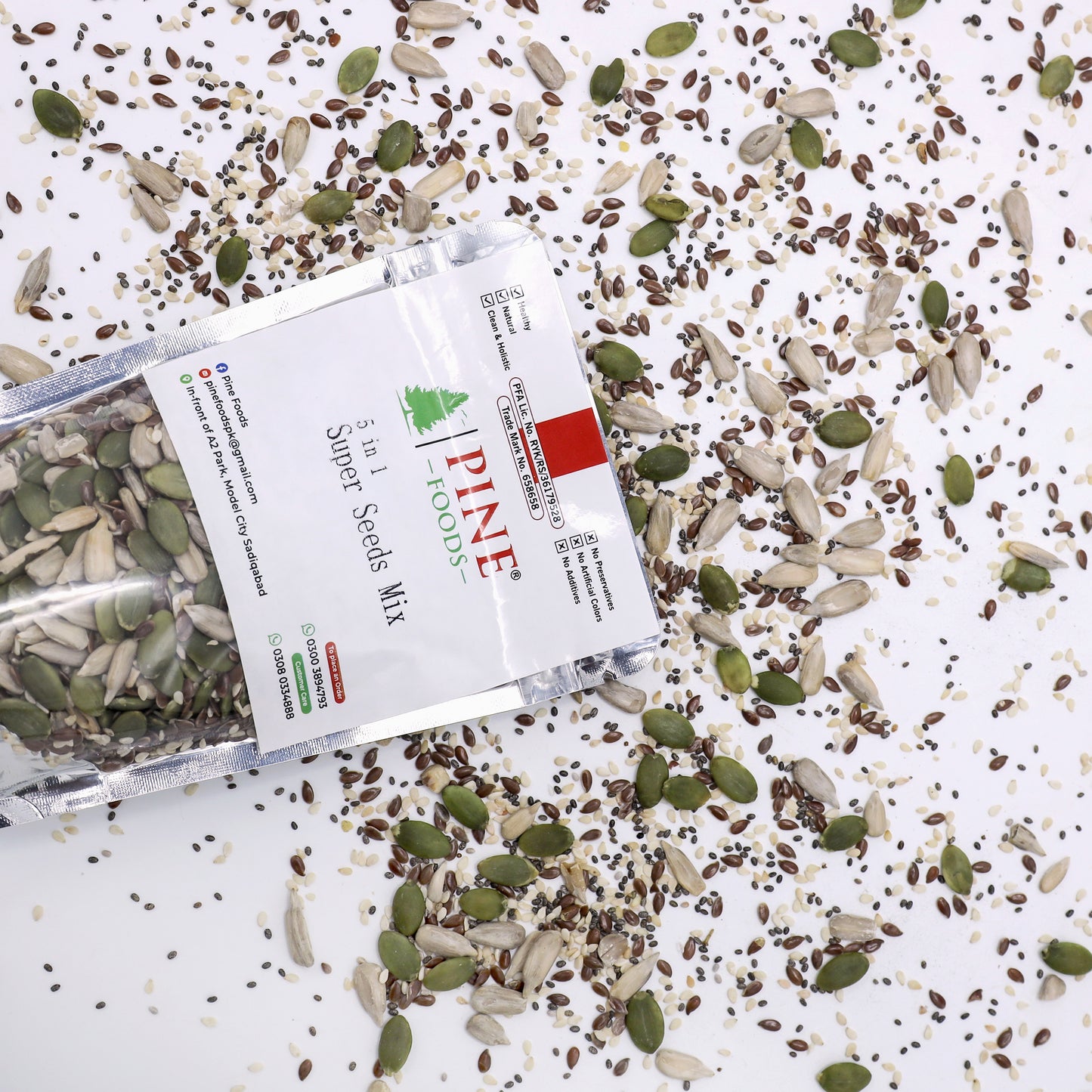 Pine Super Seeds Mix | 5 in 1| Daily Nutrition for Energy, Weight & Skin