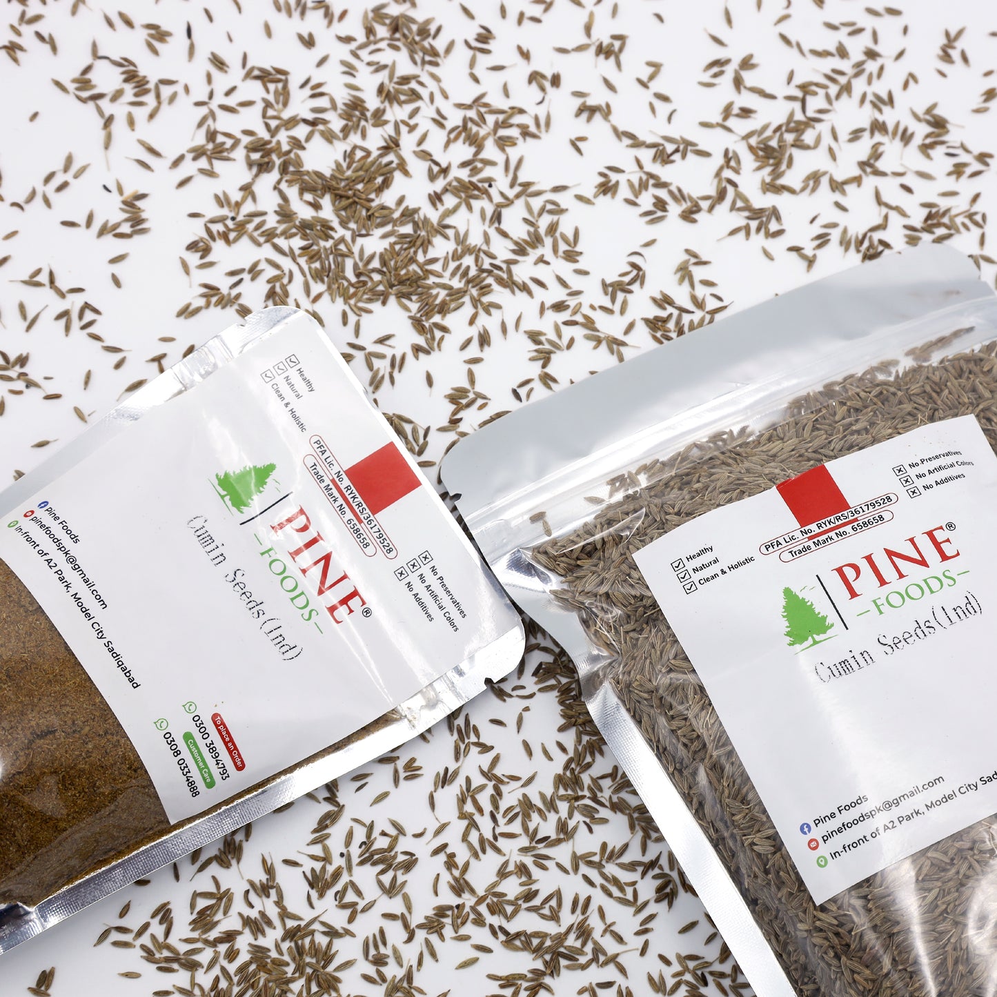 Pine White Cumin Seeds (Indian Zeera | انڈین زیرہ)