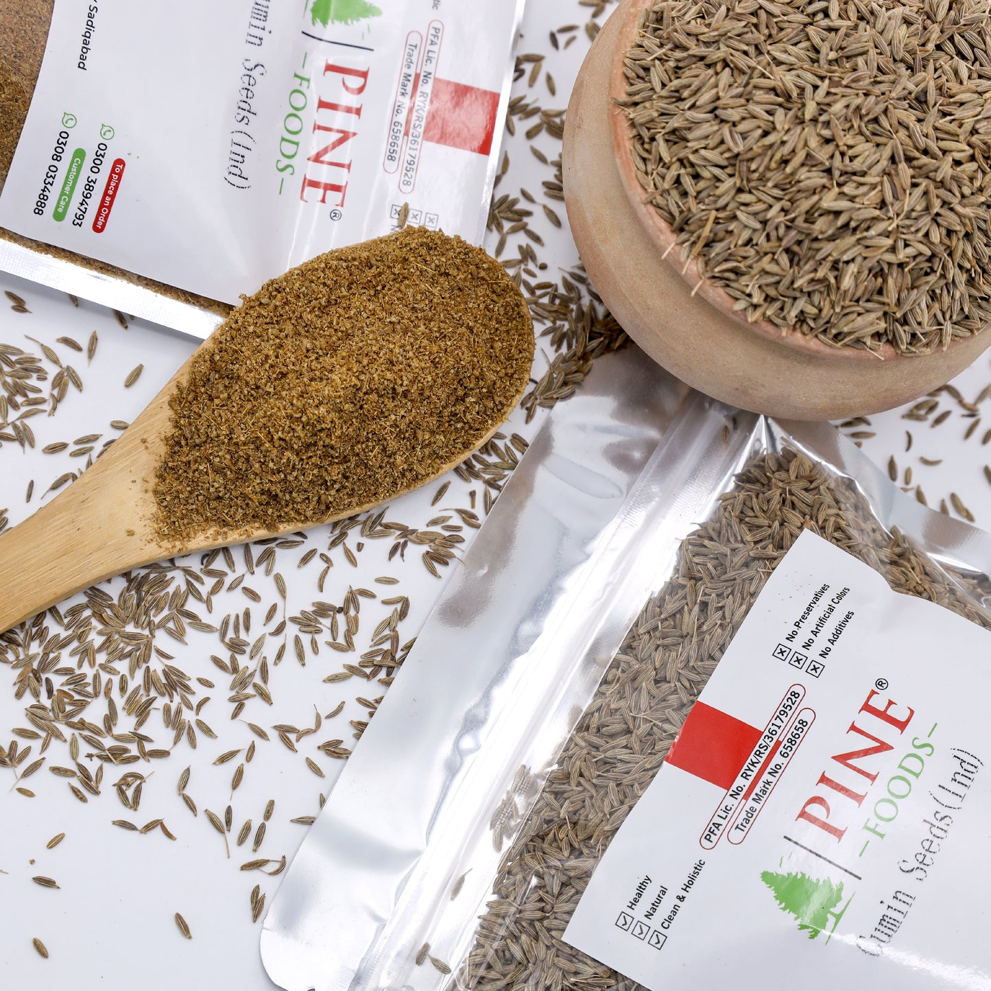 Pine White Cumin Seeds (Indian Zeera | انڈین زیرہ)