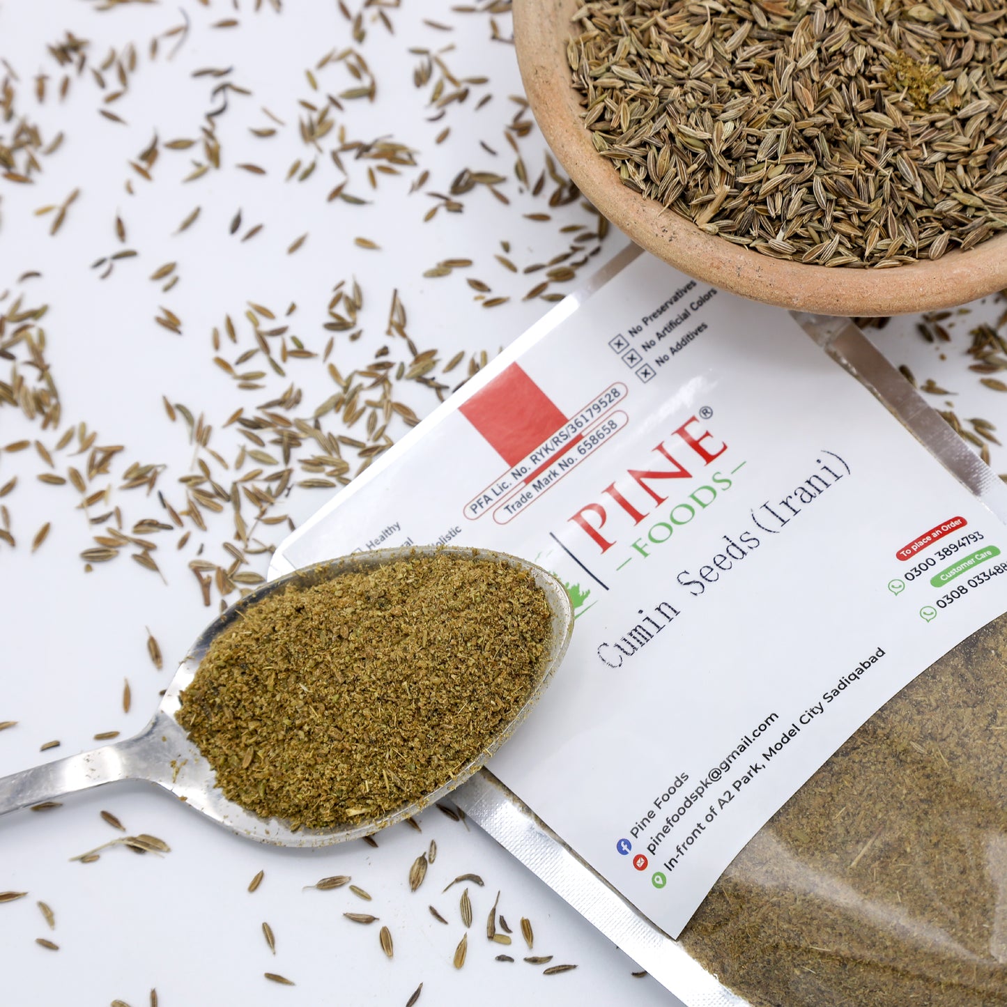 Pine White Cumin Seeds (Irani Zeera | ایرانی زیرہ) Strong Aroma