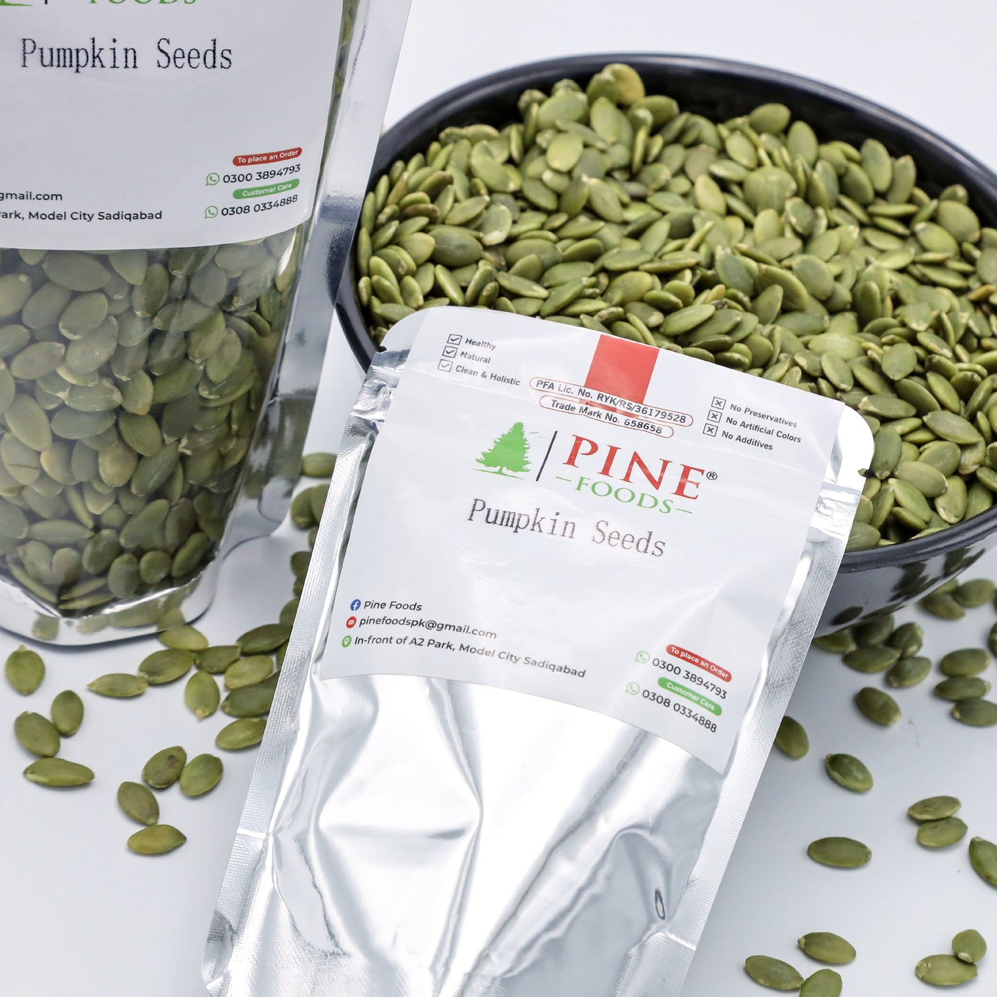 Pine Pumpkin Seeds |Green|Nutrient-Rich پمپکن سیڈز (بغیر چھلکا)