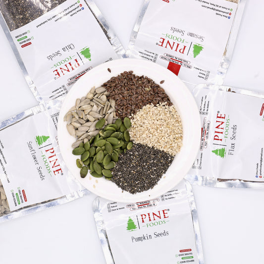 Premium 5 Seeds Combo Pack – Chia, Pumpkin, Flax, Sunflower & Sesame
