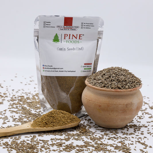 Pine White Cumin Seeds (Indian Zeera | انڈین زیرہ)