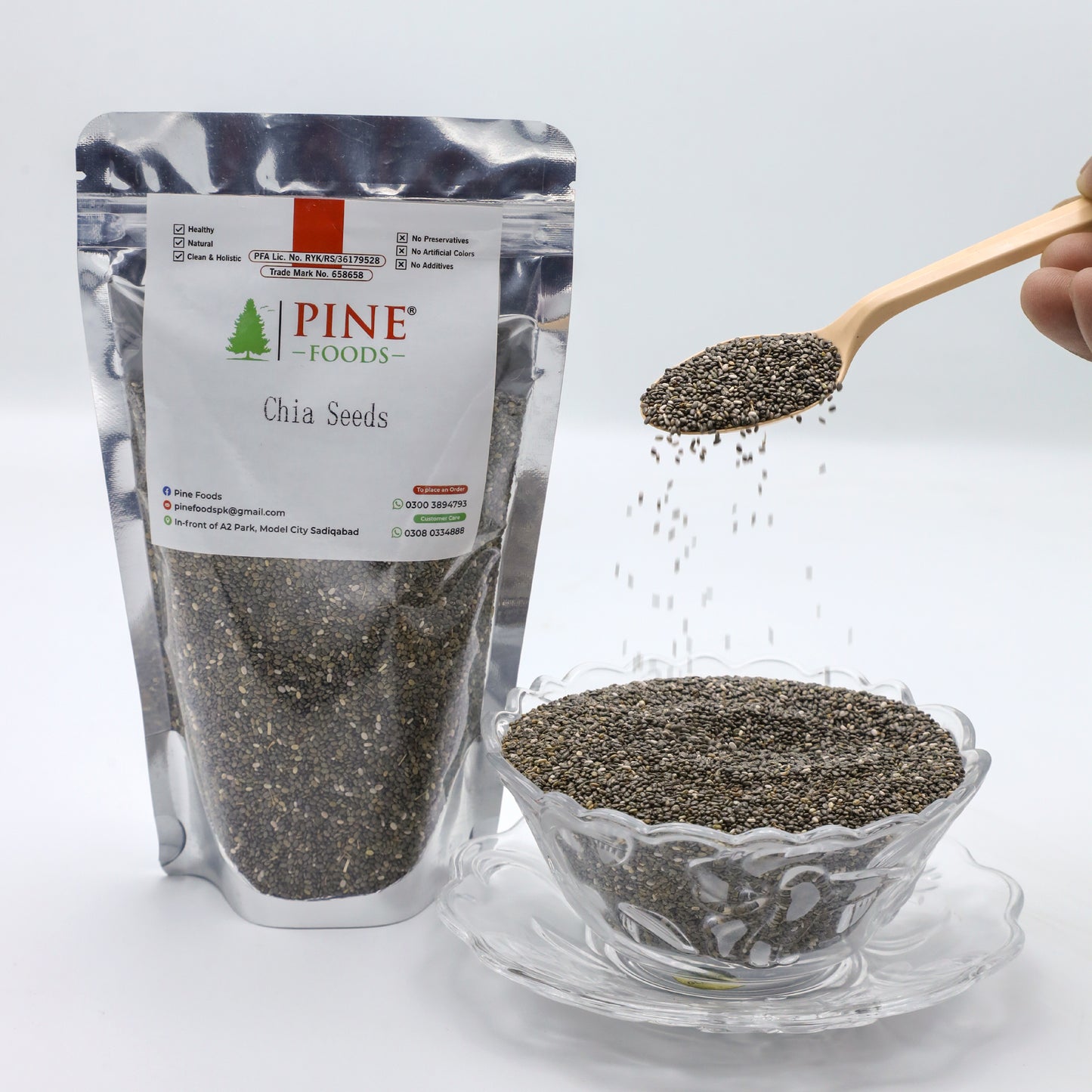 Pine Chia Seeds (چیا سیڈ)Energy,Digestion & Weight Support