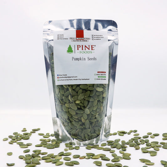 Pine Pumpkin Seeds |Green|Nutrient-Rich  پمپکن سیڈز (بغیر چھلکا)