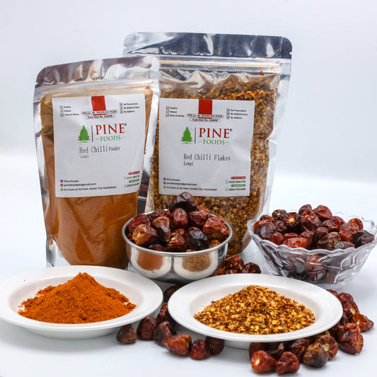 Pine Red Chilli Longi | سرخ مرچ لونگی|Stemless & Moderately Hot